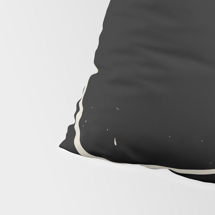 Black Hair No. 4 Pillow Sham Gallery Image 4