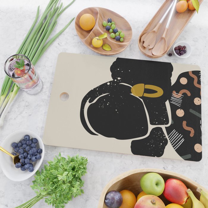 Black Hair No. 4 Cutting Board Gallery Image 2