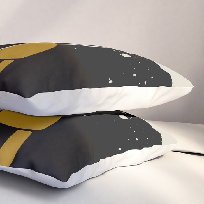 Black Hair No. 4 Pillow Sham Gallery Image 3