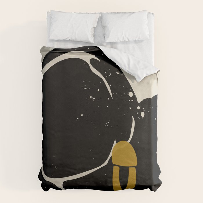 Black Hair No. 4 Duvet Cover Gallery Image 1