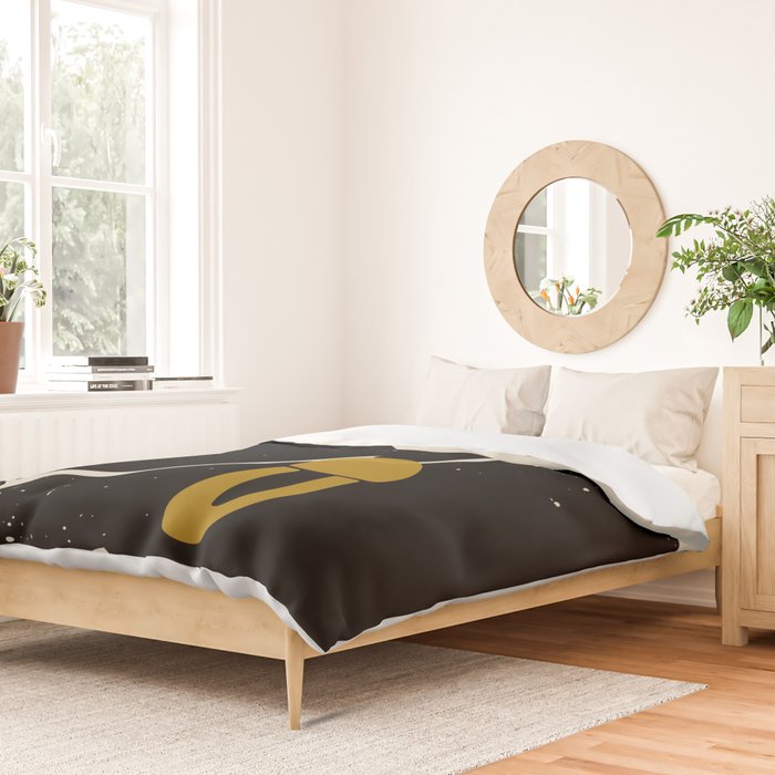 Black Hair No. 4 Duvet Cover Gallery Image 2