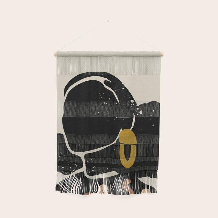 Black Hair No. 4 Wall Hanging Gallery Image 1