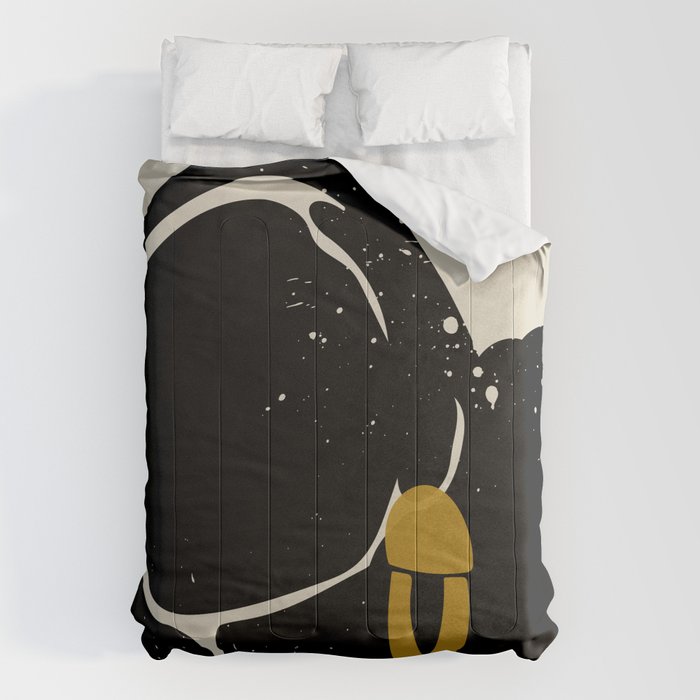 Black Hair No. 4 Comforter Gallery Image 6