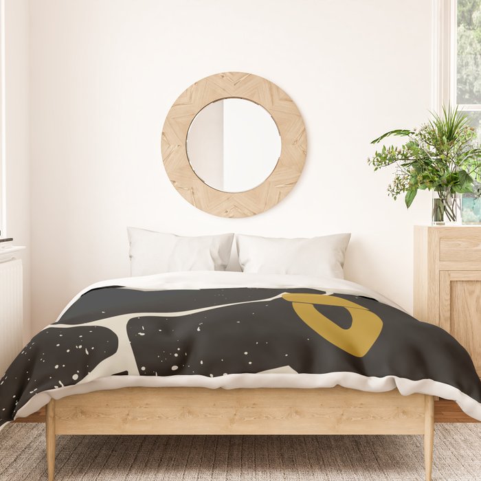 Black Hair No. 4 Duvet Cover Gallery Image 3