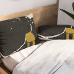 Black Hair No. 4 Pillow Sham Gallery Image 2