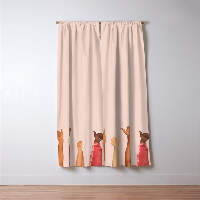 Thumbs Up Window Curtain Gallery Image 3