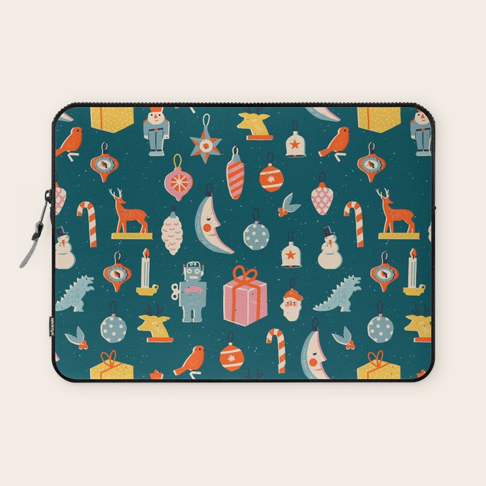 Christmas vintage toys Laptop Sleeve Gallery Image 1