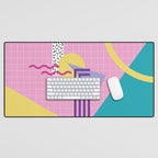 Memphis pattern 72 - 80s / 90s Retro Desk Mat Gallery Image 1