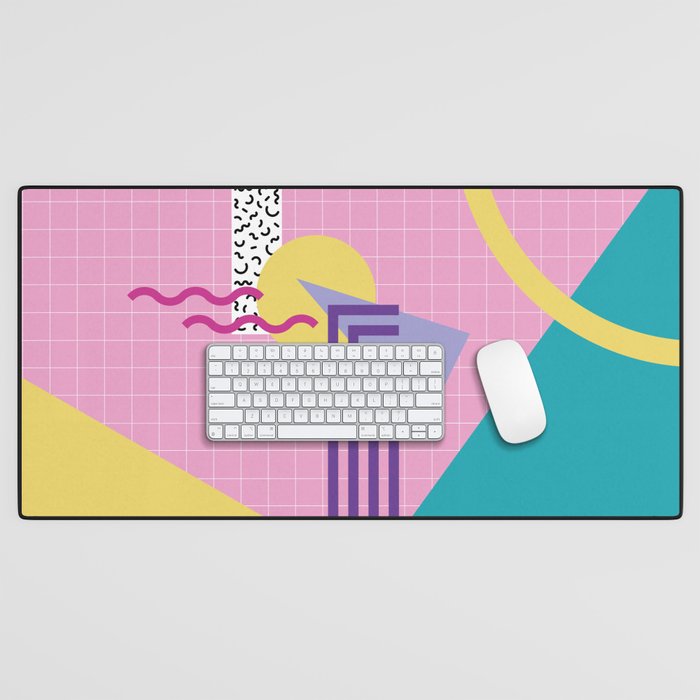 Memphis pattern 72 - 80s / 90s Retro Desk Mat Gallery Image 1