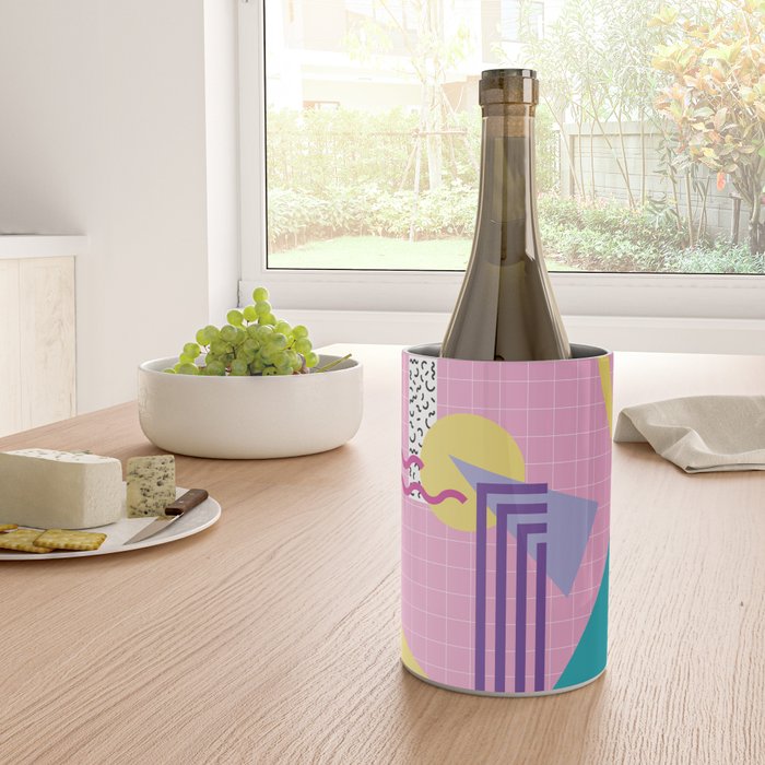 Memphis pattern 72 - 80s / 90s Retro Wine Chiller Gallery Image 4