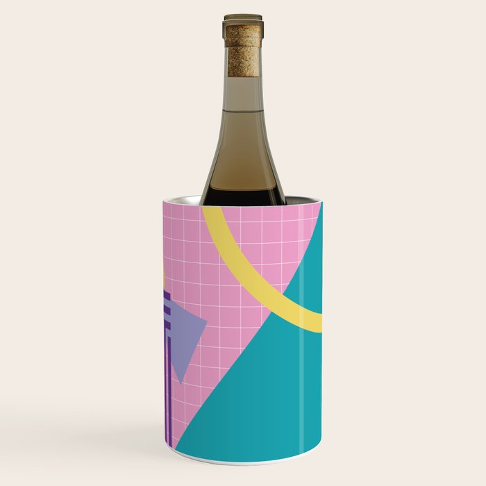 Memphis pattern 72 - 80s / 90s Retro Wine Chiller Gallery Image 3