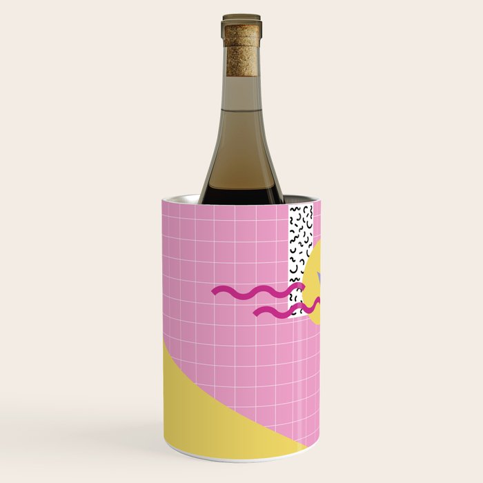 Memphis pattern 72 - 80s / 90s Retro Wine Chiller Gallery Image 2