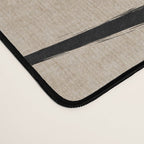 Black Beige Abstract Line Art Rich Texture Desk Mat Gallery Image 4