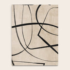 Black Beige Abstract Line Art Rich Texture Notebook Gallery Image 4