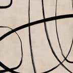Black Beige Abstract Line Art Rich Texture Coffee Mug Gallery Image 2