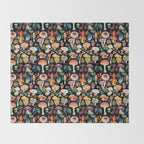 Mushroom heart Throw Blanket Gallery Image 2