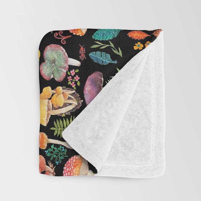 Mushroom heart Throw Blanket Gallery Image 3