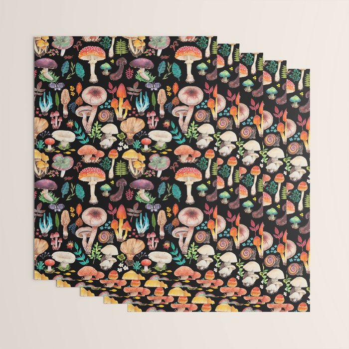 Mushroom heart Wrapping Paper Gallery Image 3