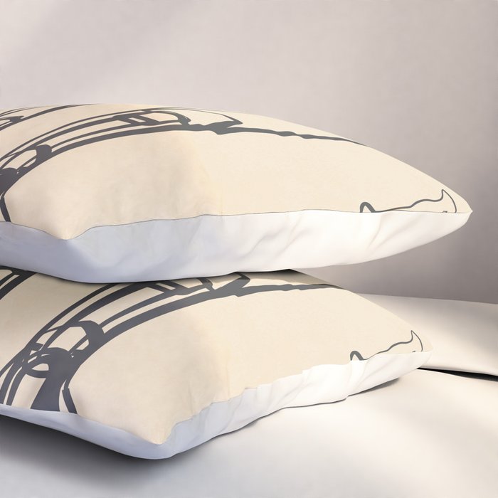 Minimal Skis 2 Pillow Sham Gallery Image 3