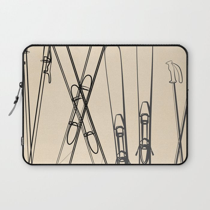 Minimal Skis 2 Laptop Sleeve Gallery Image 1