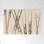 Minimal Skis 2 Welcome Mat Gallery Image 1