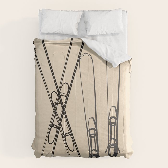 Minimal Skis 2 Comforter Gallery Image 1