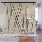 Minimal Skis 2 Wall Mural Gallery Image 1