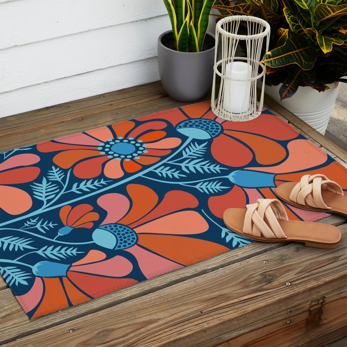 Flower Power IV Outdoor Rug Gallery Image 2