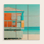 Santa Monica / California Wood Wall Art Gallery Image 1