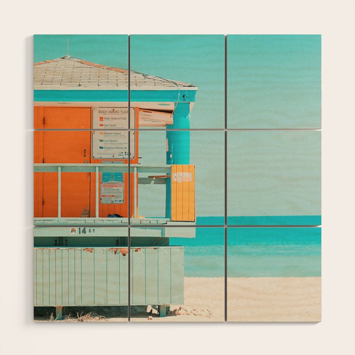 Santa Monica / California Wood Wall Art Gallery Image 1