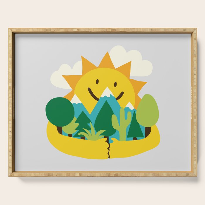 Sun is out Serving Tray Gallery Image 1