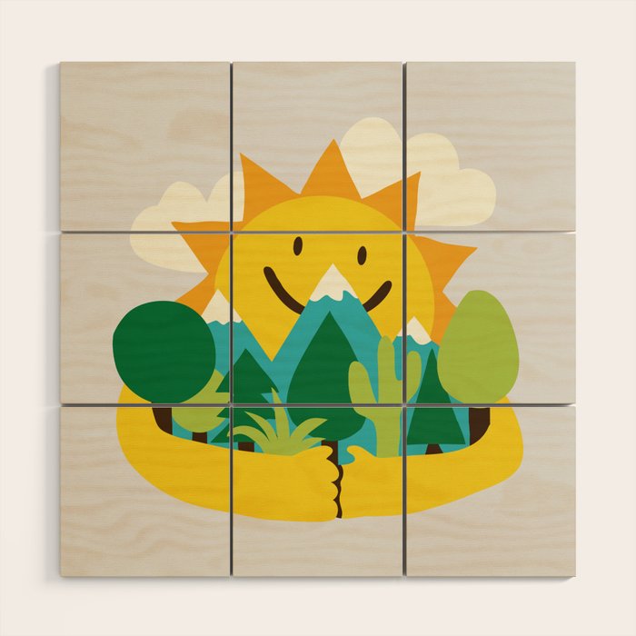 Sun is out Wood Wall Art Gallery Image 1