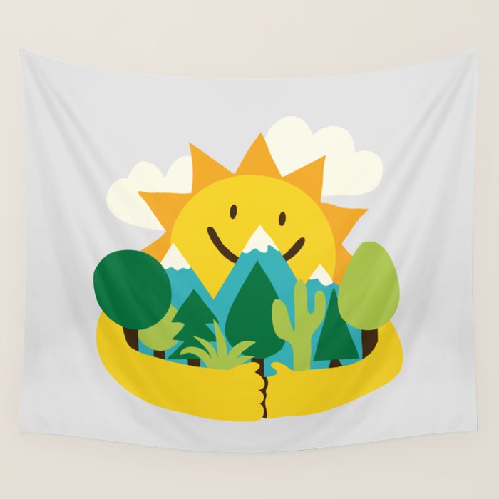 Sun is out Wall Tapestry Gallery Image 4