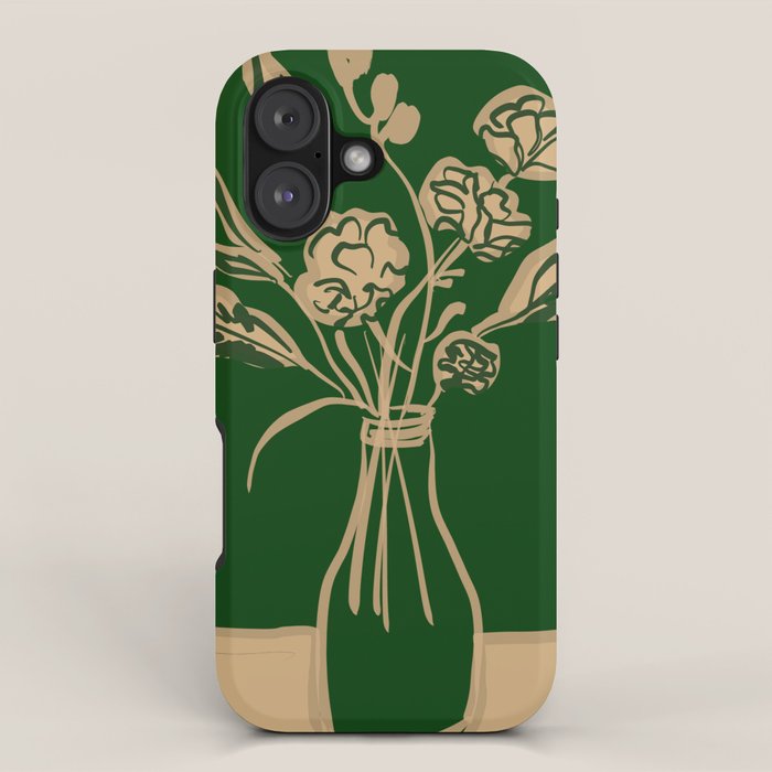 Minimalist Flowers In A Vase 6 iPhone Case Gallery Image 1