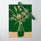 Minimalist Flowers In A Vase 6 Wrapping Paper Gallery Image 1
