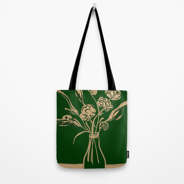 Minimalist Flowers In A Vase 6 Tote Bag Gallery Image 2
