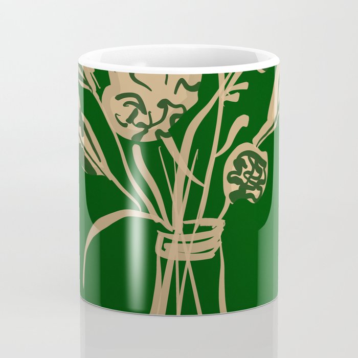 Minimalist Flowers In A Vase 6 Coffee Mug Gallery Image 4