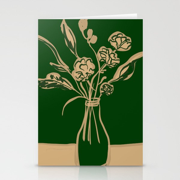 Minimalist Flowers In A Vase 6 Stationery Card Gallery Image 2