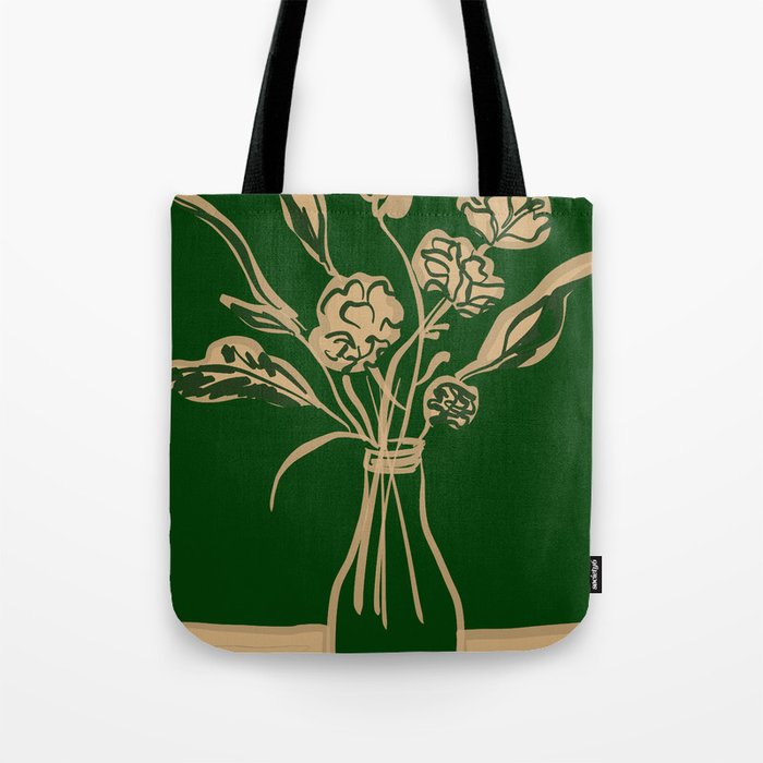 Minimalist Flowers In A Vase 6 Tote Bag Gallery Image 1