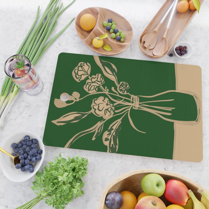 Minimalist Flowers In A Vase 6 Cutting Board Gallery Image 2