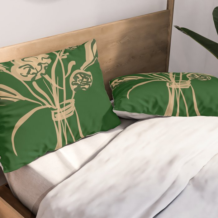 Minimalist Flowers In A Vase 6 Pillow Sham Gallery Image 2