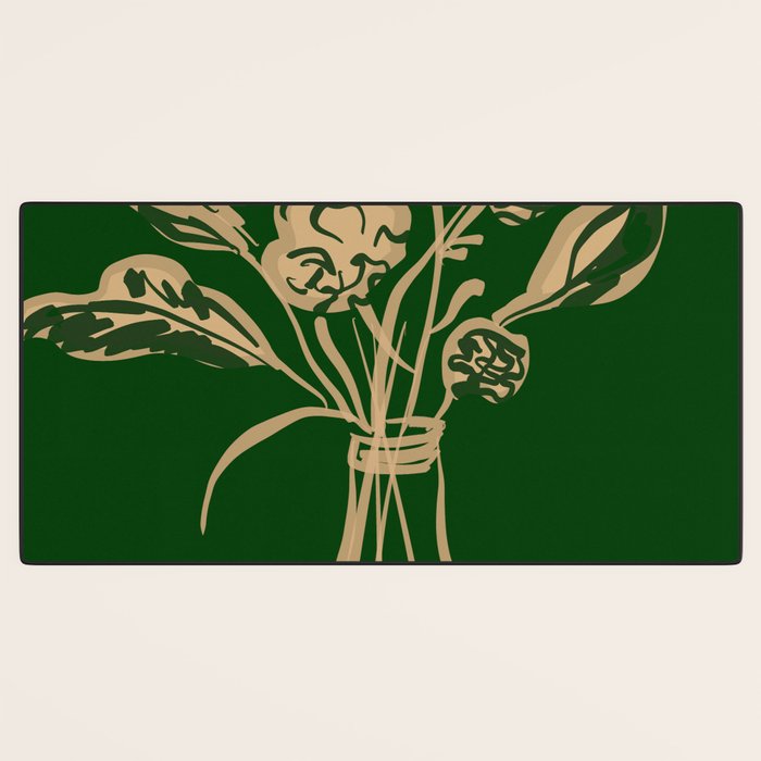 Minimalist Flowers In A Vase 6 Desk Mat Gallery Image 3