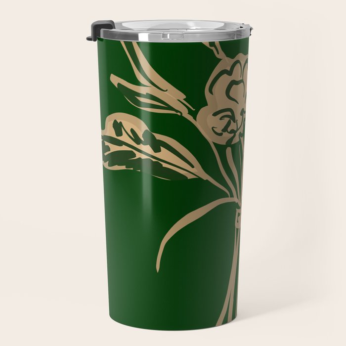 Minimalist Flowers In A Vase 6 Travel Mug Gallery Image 3