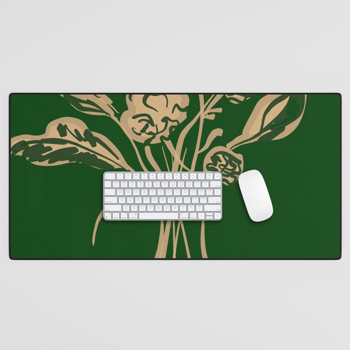 Minimalist Flowers In A Vase 6 Desk Mat Gallery Image 1