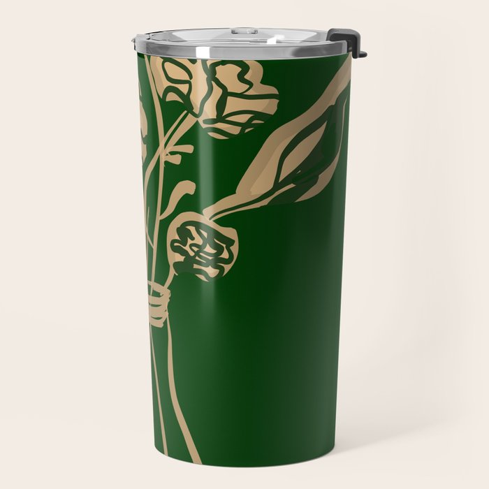 Minimalist Flowers In A Vase 6 Travel Mug Gallery Image 2