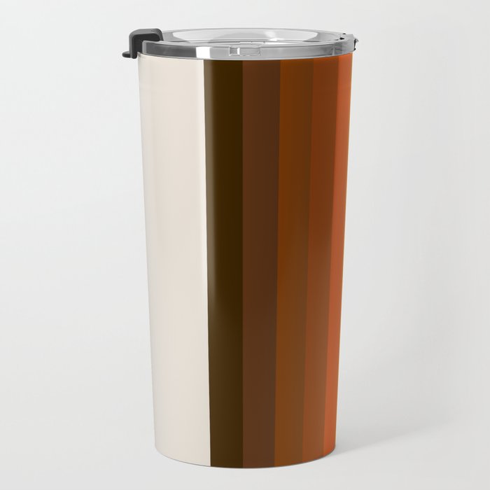 Retro Golden Rainbow - Straight Travel Mug Gallery Image 3