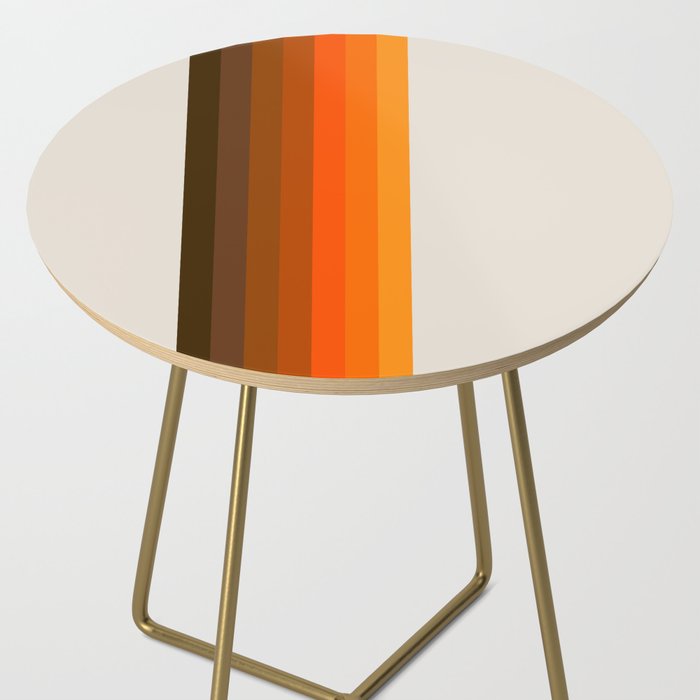 Retro Golden Rainbow - Straight Side Table Gallery Image 2