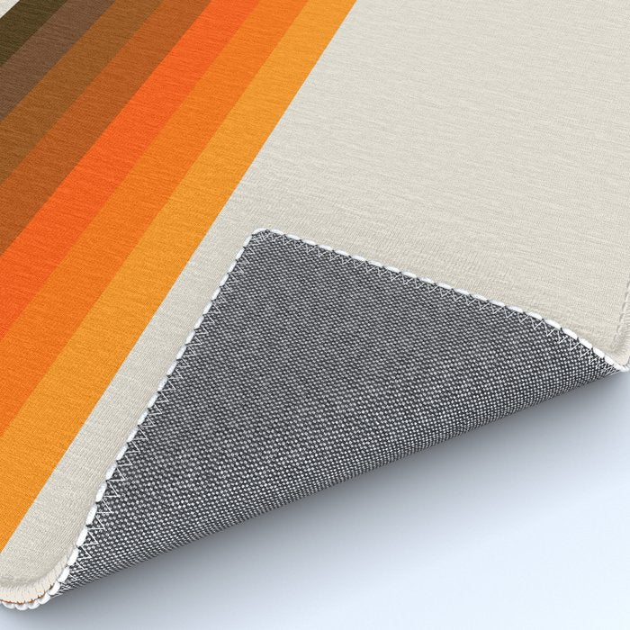 Retro Golden Rainbow - Straight Rug Gallery Image 4