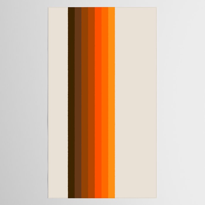 Retro Golden Rainbow - Straight Tablecloth Gallery Image 2
