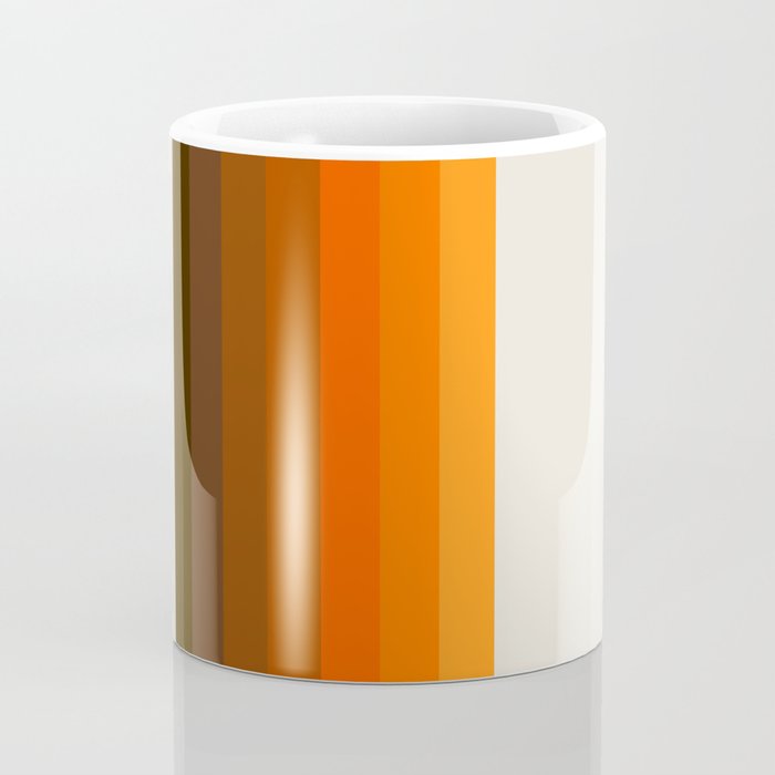 Retro Golden Rainbow - Straight Coffee Mug Gallery Image 4
